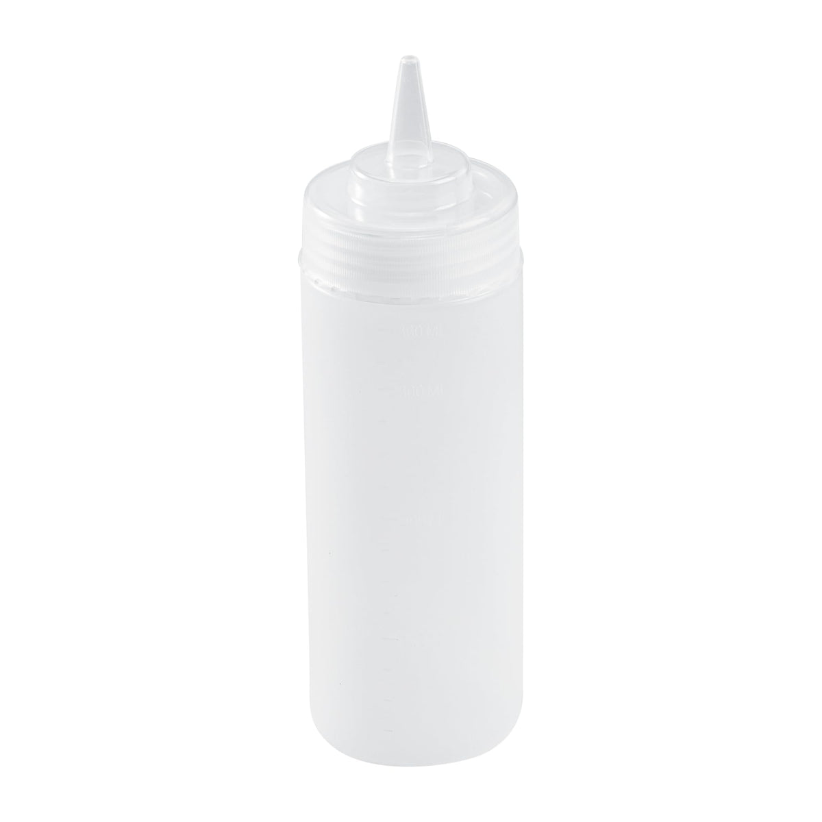 Restaurantware-8 Ounce Condiment Squeeze Bottle, 1 With Lid Plastic Squeeze Bottle - Precison Dispensing Tip, Flexible, Clear Plastic Squeeze Bottle For Sauces, For Sauces, Spreads, Or Condiments,
