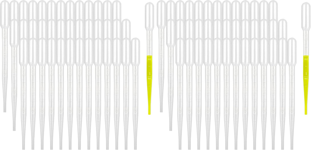 moveland 25PCS 3ML Plastic Dropper Pipettes for Essential Oils, Home Use | Calibrated Clear Scale, Soft & Flexible, Food-Grade Plastic, Disposable, No Cross-Contamination for Science Class, Lab, DIY