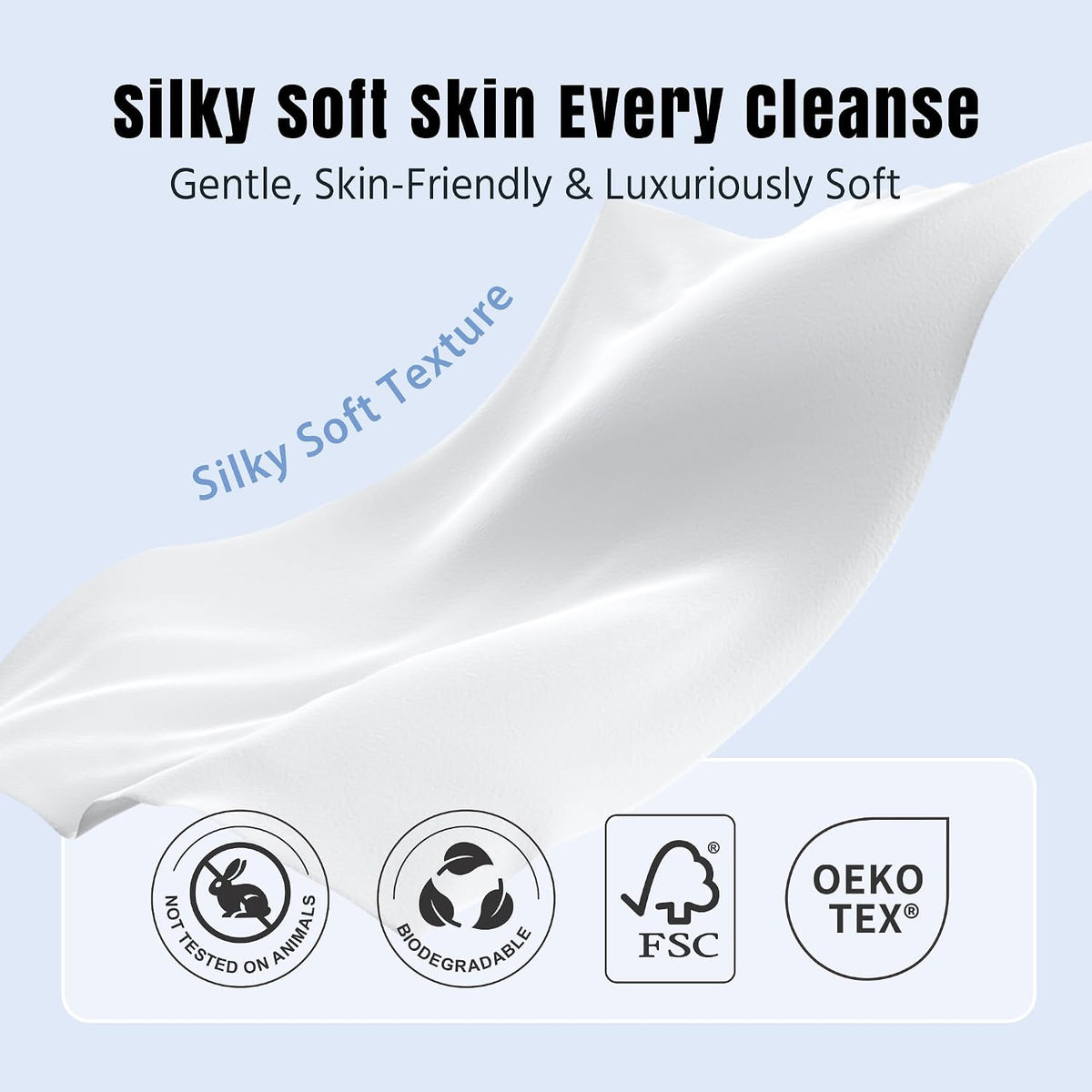 Ourmed Life Disposable Clean Healthy Aging Towels with Glycerin, 50 Count | Clinically Tested,Dry Wipes, Reduce Redness, Skin Soothing, Silky Soft, XL 10 x 12 In, For Mature Skin, Magnetic Closure
