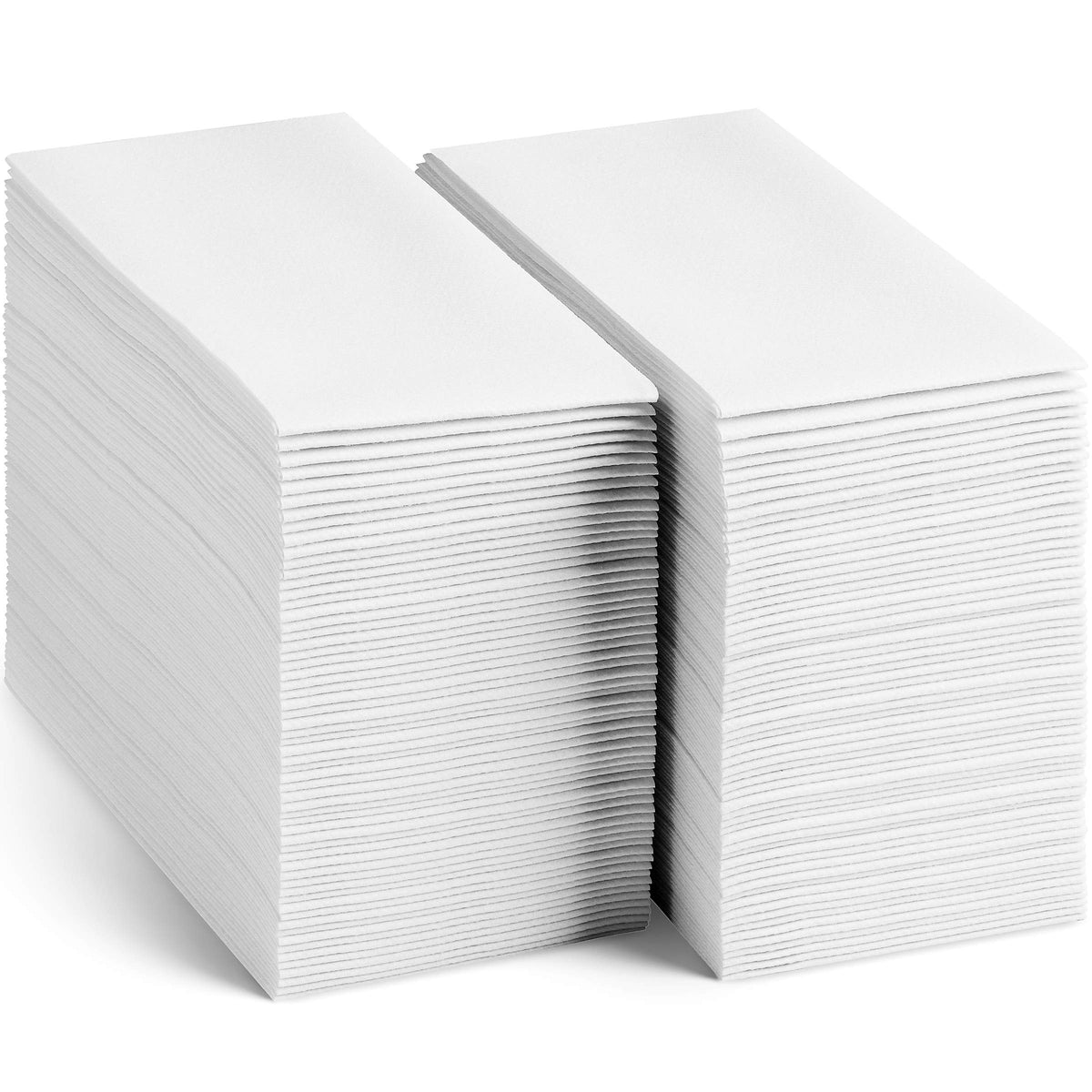 200 Pack Disposable Hand Towels for Bathroom, Linen-Feel Guest Towels | Servietto 12x17 Inch Cloth-Like Napkins, Thick and Absorbent, Made in USA, White, for Kitchen, Wedding, Party or Event