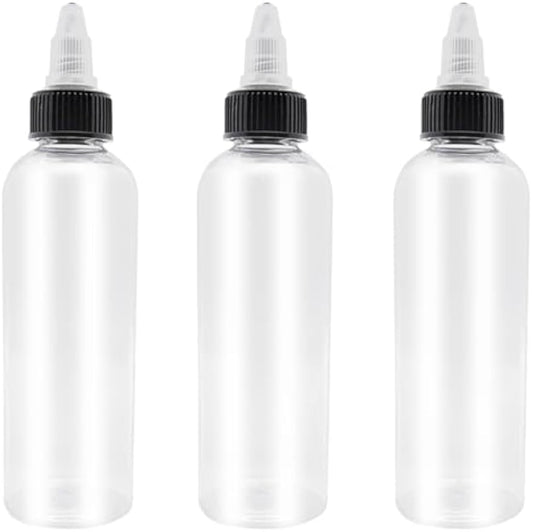 XYSMZM 3 Pcs 6oz Dispensing Bottles, Plastic Squeeze Bottles with Twist Top Cap