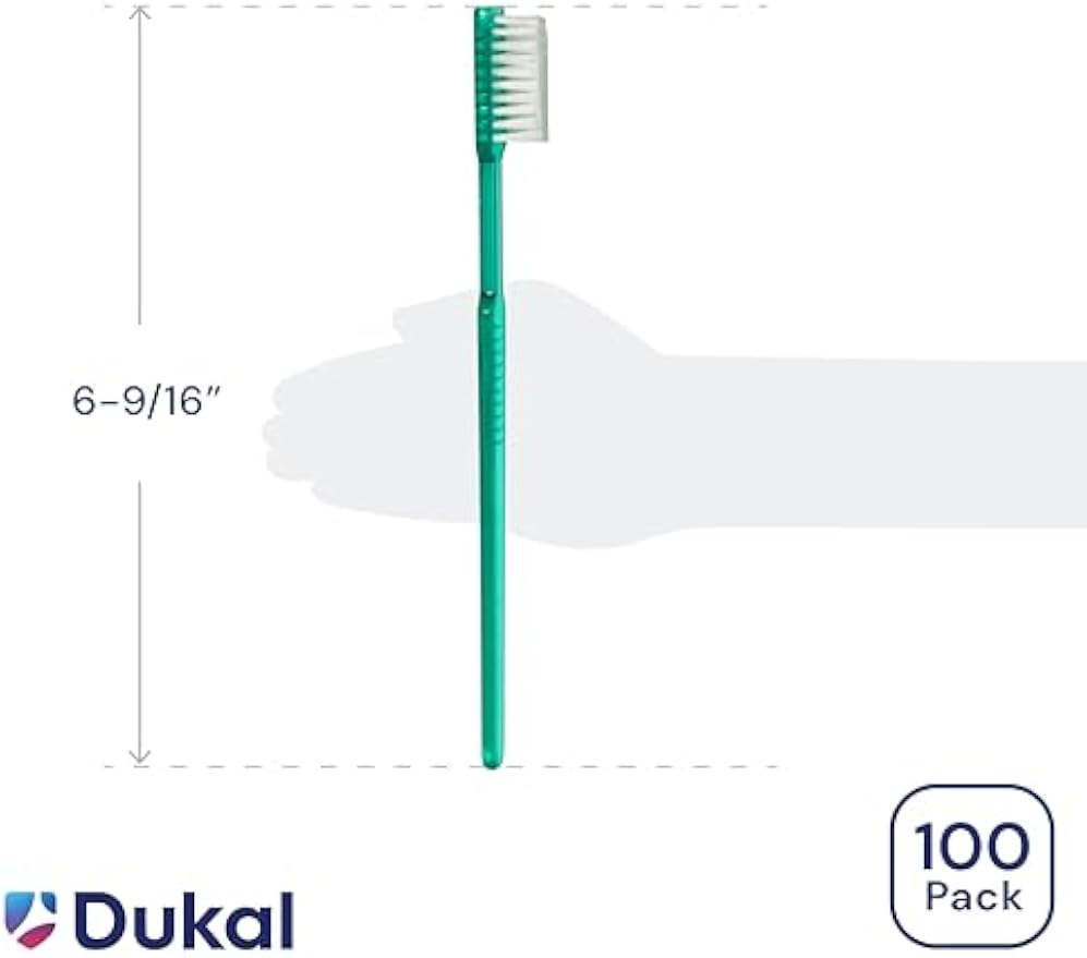 Dukal Fast Brush Pre-Pasted Disposable Toothbrushes (Box of 100)