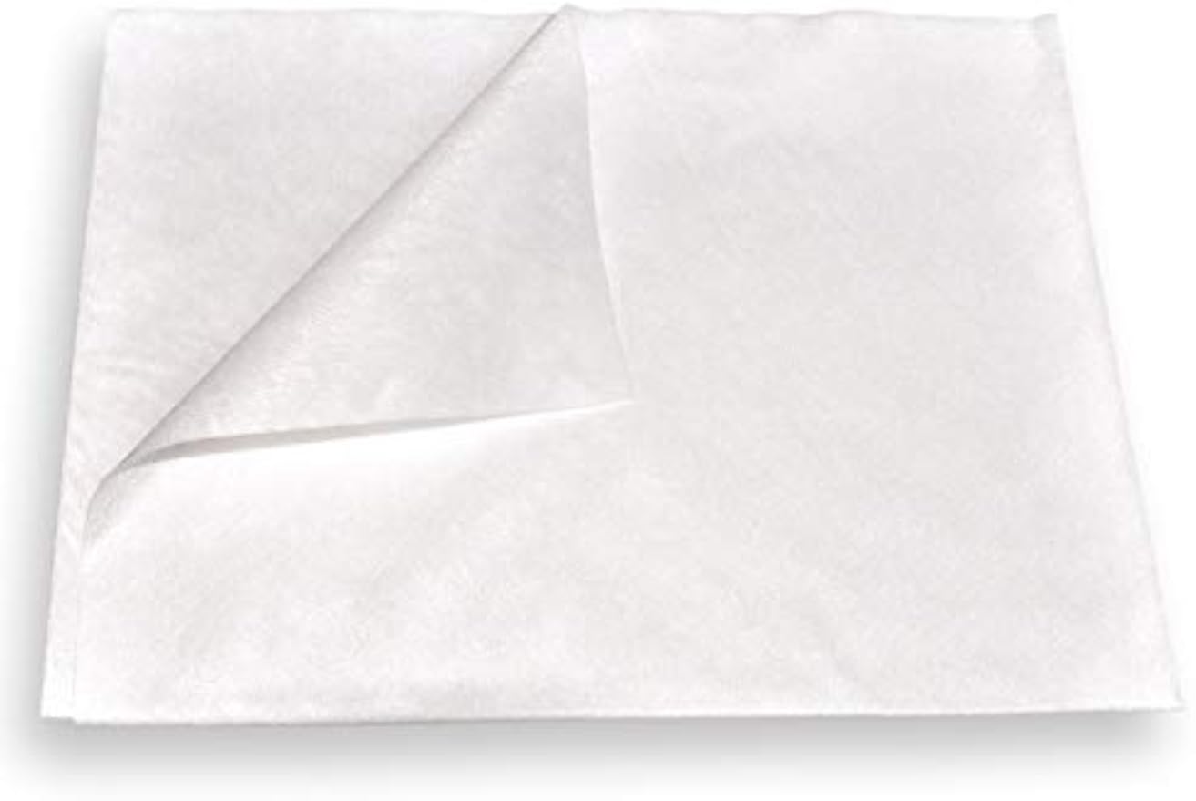 DAVELEN Essential Disposable Hair Towel for Women, 100 Pack 32 inch X 16 inch, Super Absorbent Quick Dry Hair for Drying Curly, Long & Thick Hair (White) (100)