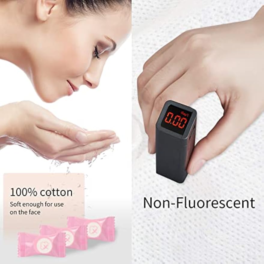 Classycoo Compressed Towels Tablets - Face Towels Disposable, Mini 100 Pack | Soft Individually Wrapped, Cotton, Expands in Seconds, Candy-Shaped, NO-Odor, Facial Washcloths Cleaning/Travel/Camping, Pink
