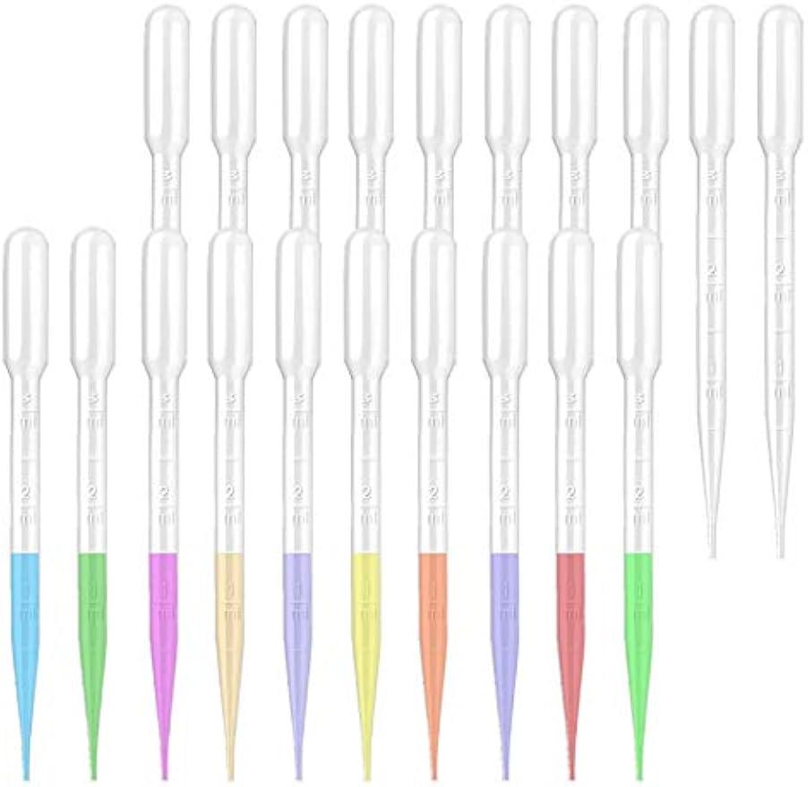 moveland 25PCS 3ML Plastic Dropper Pipettes for Essential Oils, Home Use | Calibrated Clear Scale, Soft & Flexible, Food-Grade Plastic, Disposable, No Cross-Contamination for Science Class, Lab, DIY