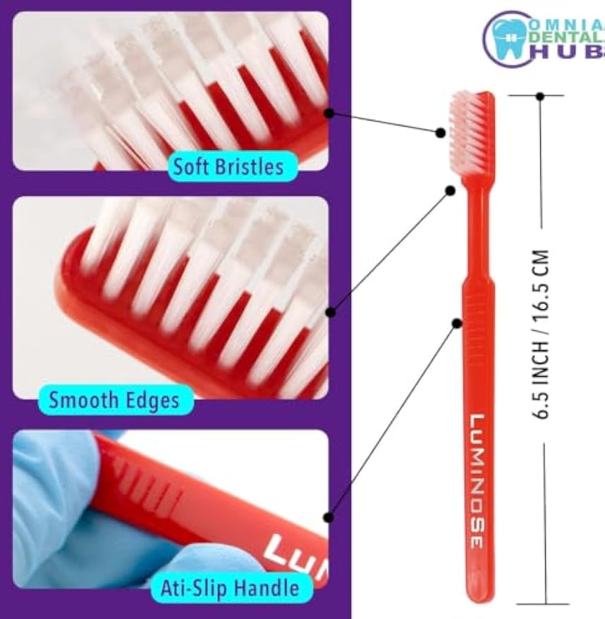 Omnia Disposable Pre-Pasted Toothbrushes | 100 Pcs Individually Wrapped Pre Pasted Toothbrush | Single Use Waterless Tooth Brush for Hotel, Camping, Homeless Gift | Multi Color