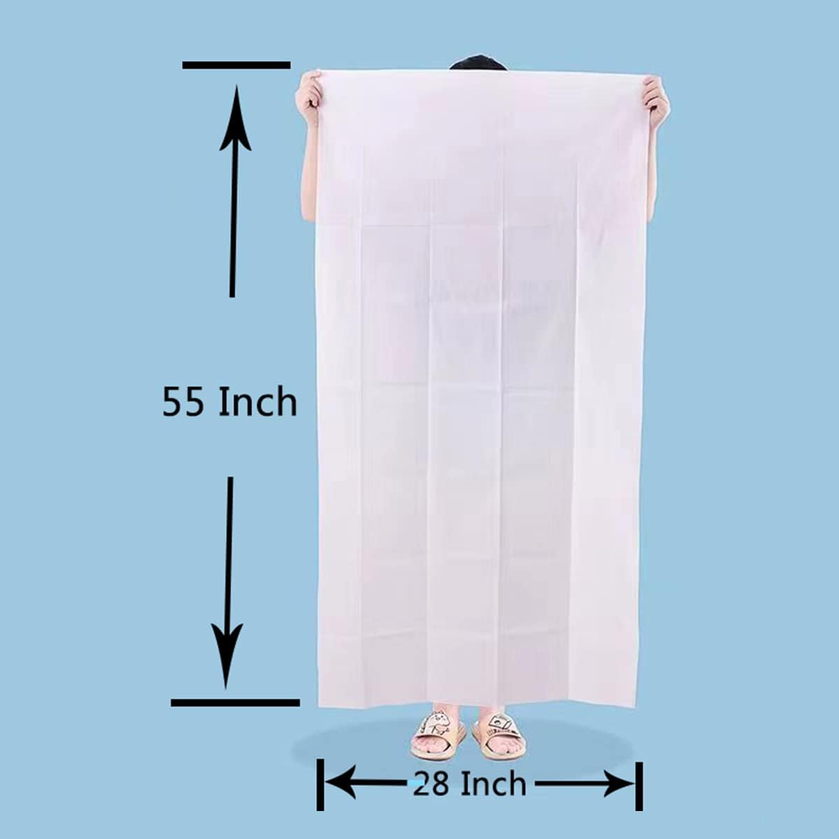 Large Compressed Bath Towels for Travel, Individually Wrapped Disposable Body Towels, Extra Thick Cotton Blend Portable Towel Tablets for Hotel, Camping, Gym, Sauna, Hiking– Reusable,No Lint