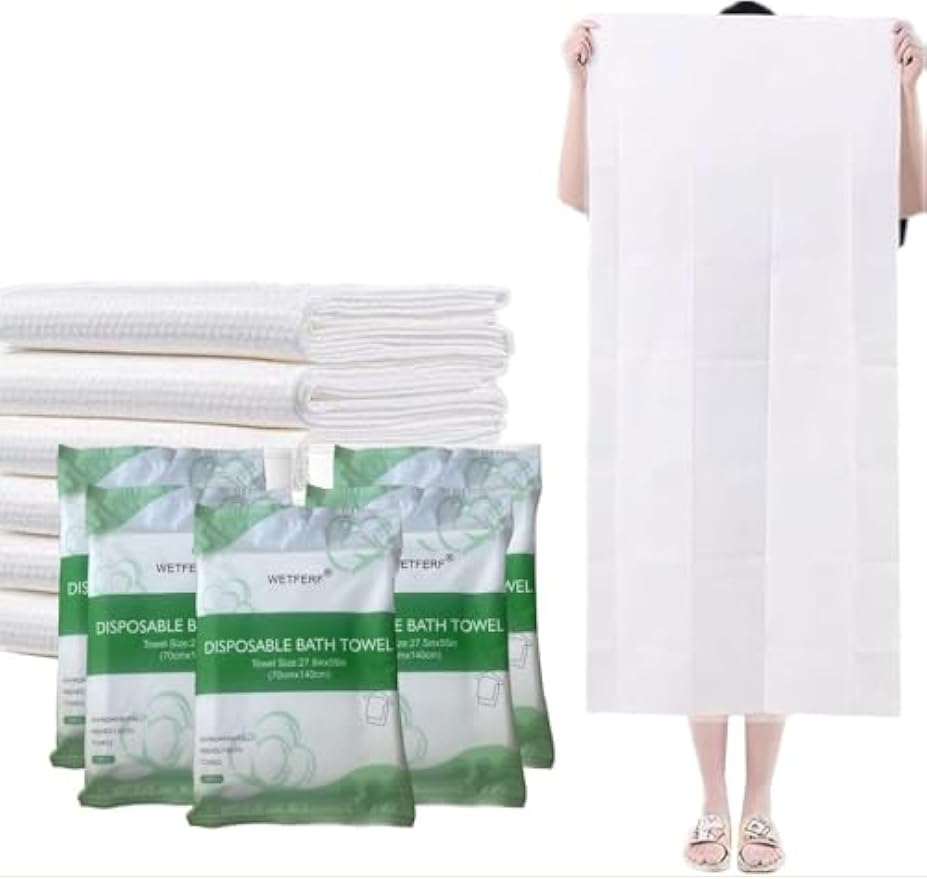 20 Pack Disposable Bath Towels Large 55"x27.5" Thick for Travel