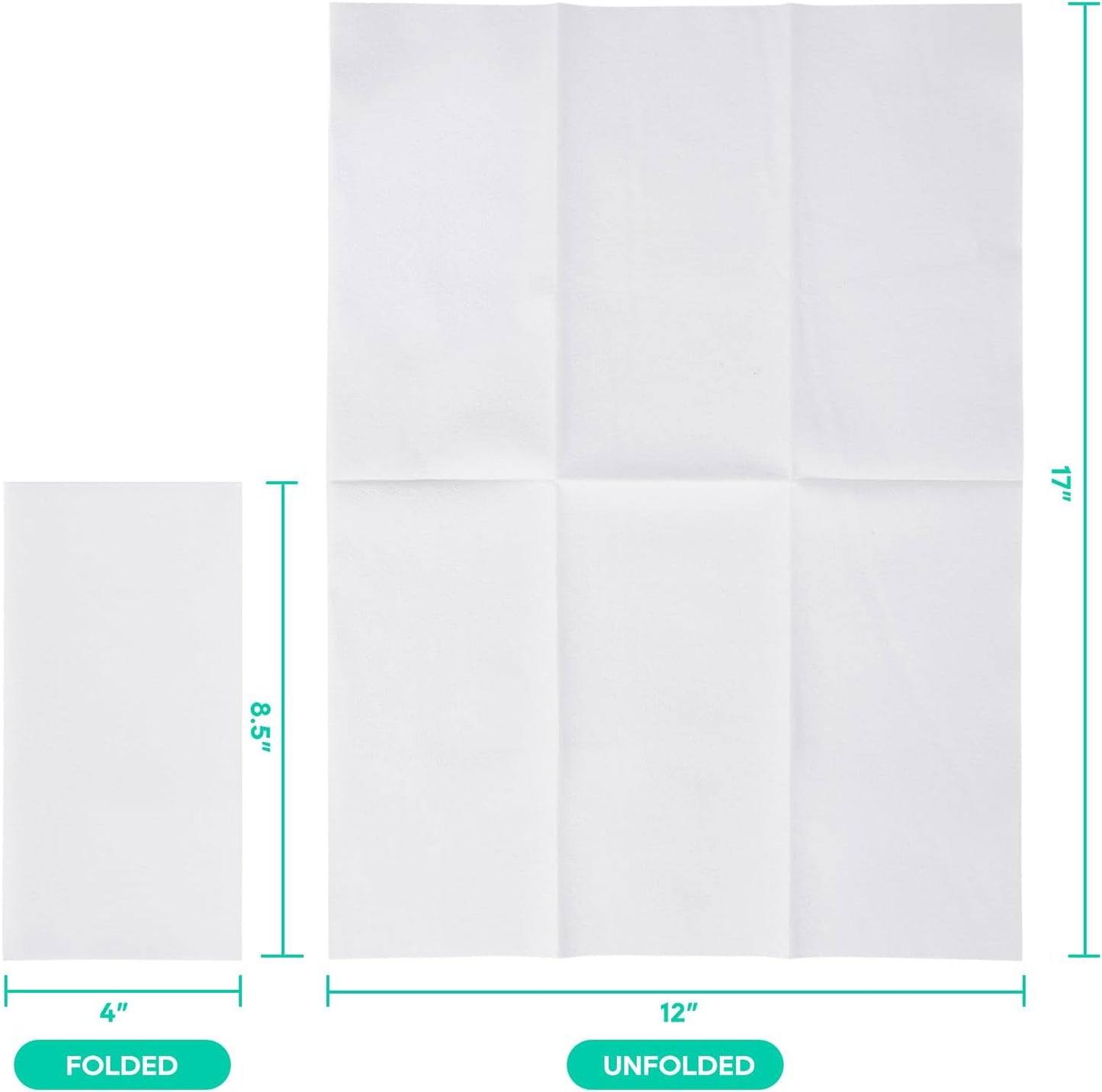 100PACK Disposable Hand Towels for Bathroom, Soft and Absorbent Paper Guest Towels Disposable Decorative Bathroom Hand Napkins for Kitchen, Parties, Weddings, Dinners