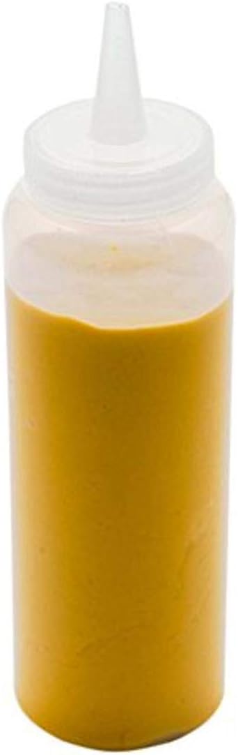 Restaurantware-8 Ounce Condiment Squeeze Bottle, 1 With Lid Plastic Squeeze Bottle - Precison Dispensing Tip, Flexible, Clear Plastic Squeeze Bottle For Sauces, For Sauces, Spreads, Or Condiments,
