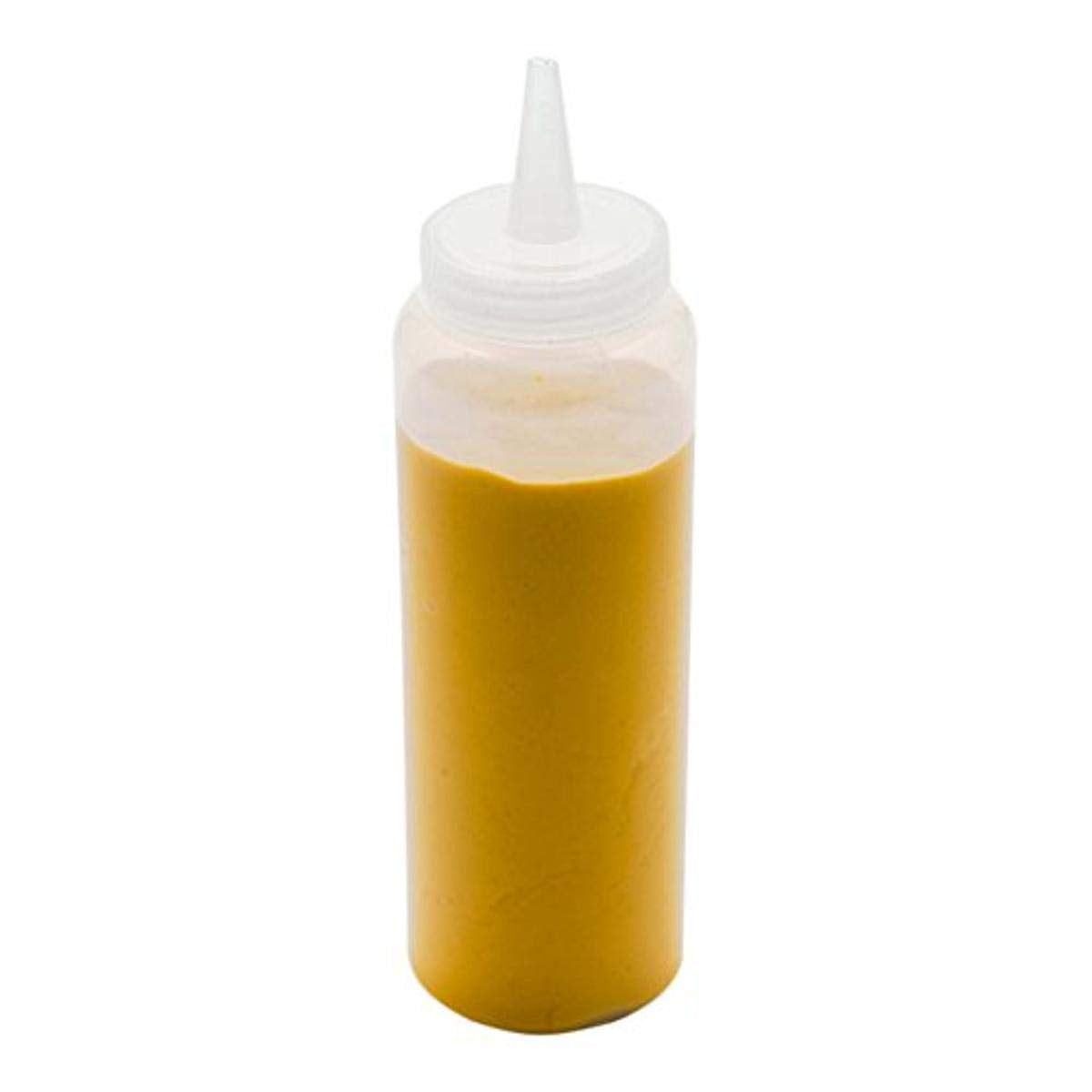 Restaurantware-8 Ounce Condiment Squeeze Bottle, 1 With Lid Plastic Squeeze Bottle - Precison Dispensing Tip, Flexible, Clear Plastic Squeeze Bottle For Sauces, For Sauces, Spreads, Or Condiments,