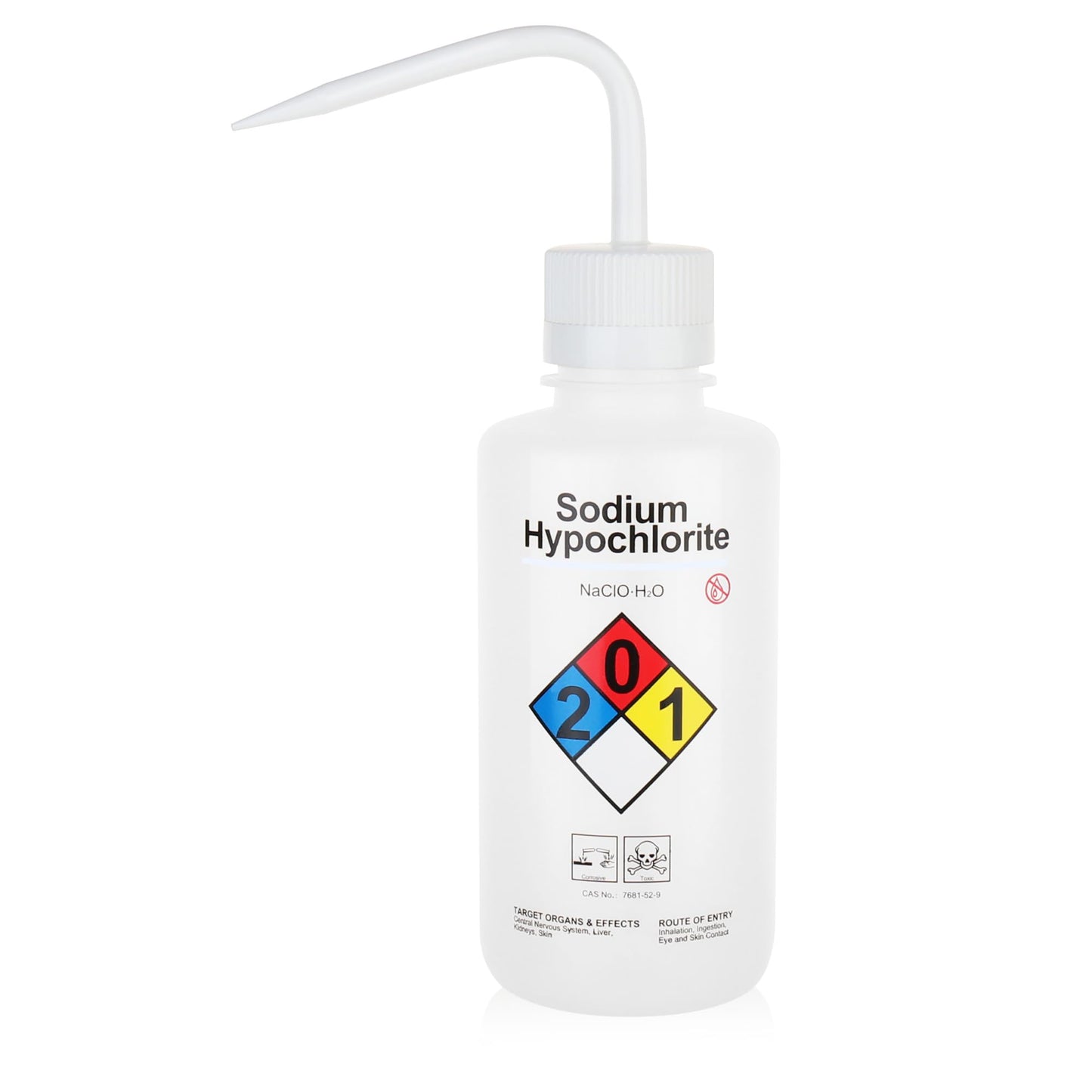 4pcs of Isopropanol Wash Bottles, Vol.500ml (17oz), Narrow Mouth, Self-Venting Safety Wash Bottles, LDPE Material, IN-WBI500
