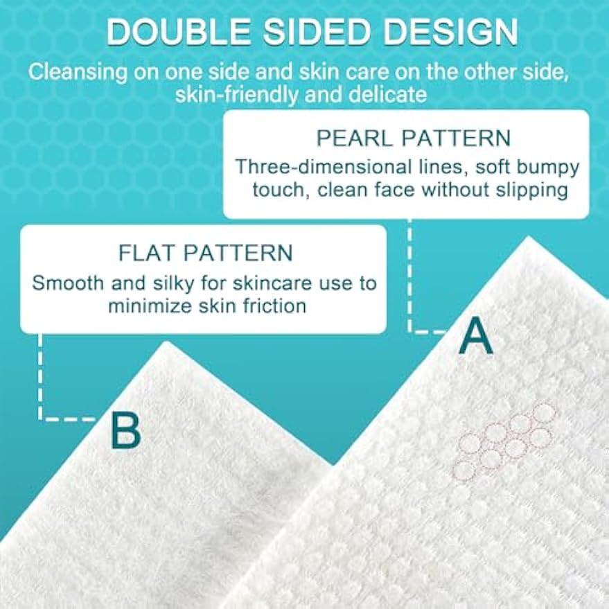 100 Count Disposable Face Towels, Thickened Disposable Washcloths, 1 Pack | Ultra Thick & Lint-Free Facial Tissue, Wet & Dry Use, Ideal for All Skin, Daily Skincare & Makeup Removal