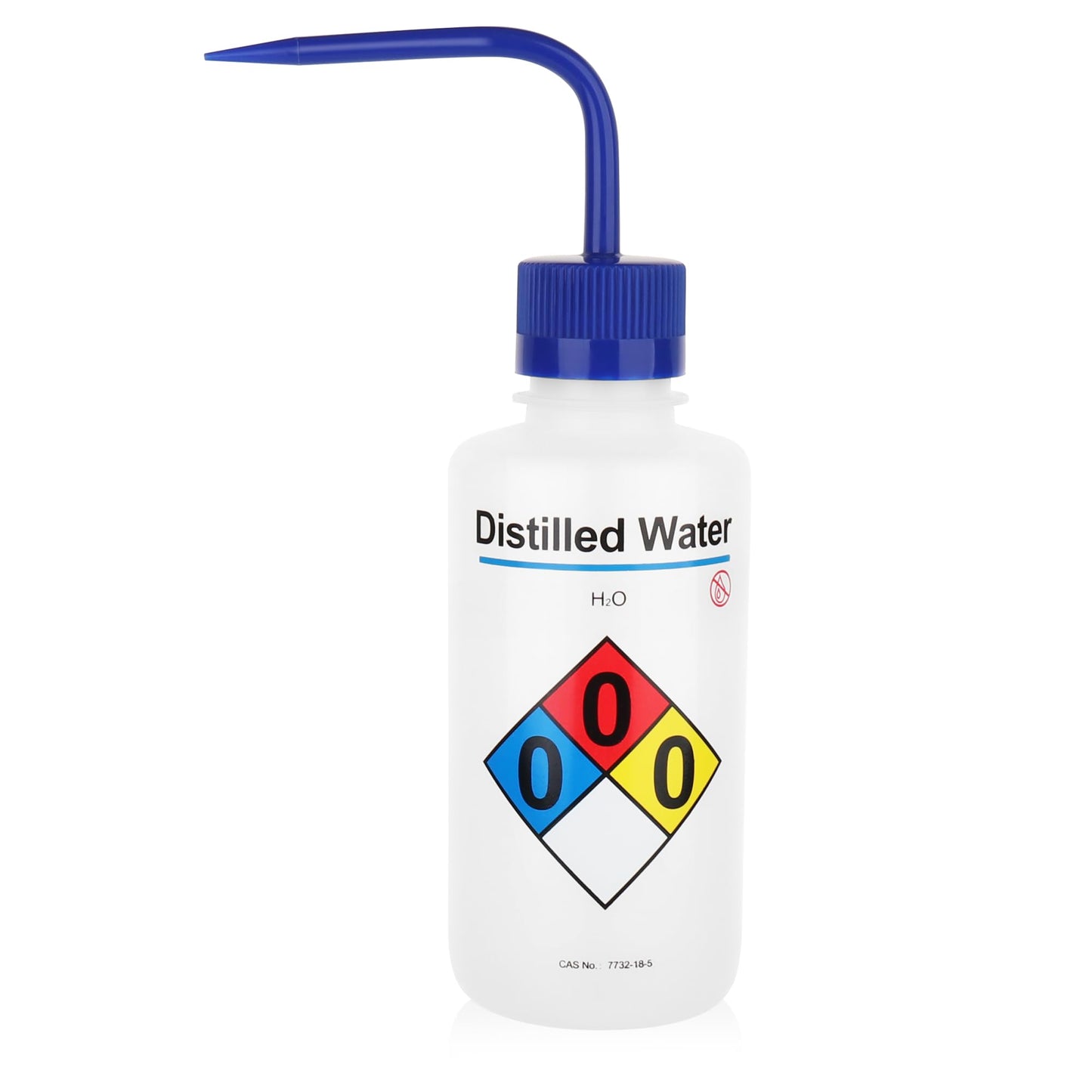 4pcs of Isopropanol Wash Bottles, Vol.500ml (17oz), Narrow Mouth, Self-Venting Safety Wash Bottles, LDPE Material, IN-WBI500