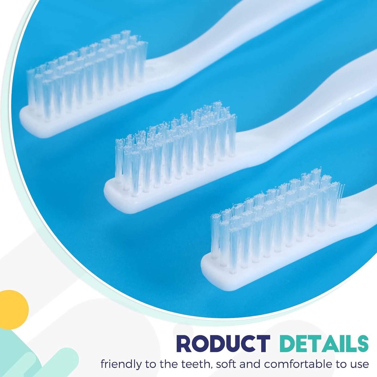 Chengu 200 Pcs Toothbrush Bulk Disposable, Individually Wrapped,White | Disposable Toothbrush for Hotels Donations Guests Adults, Individually Wrapped Tooth Brushes with Soft Bristle, Single Use