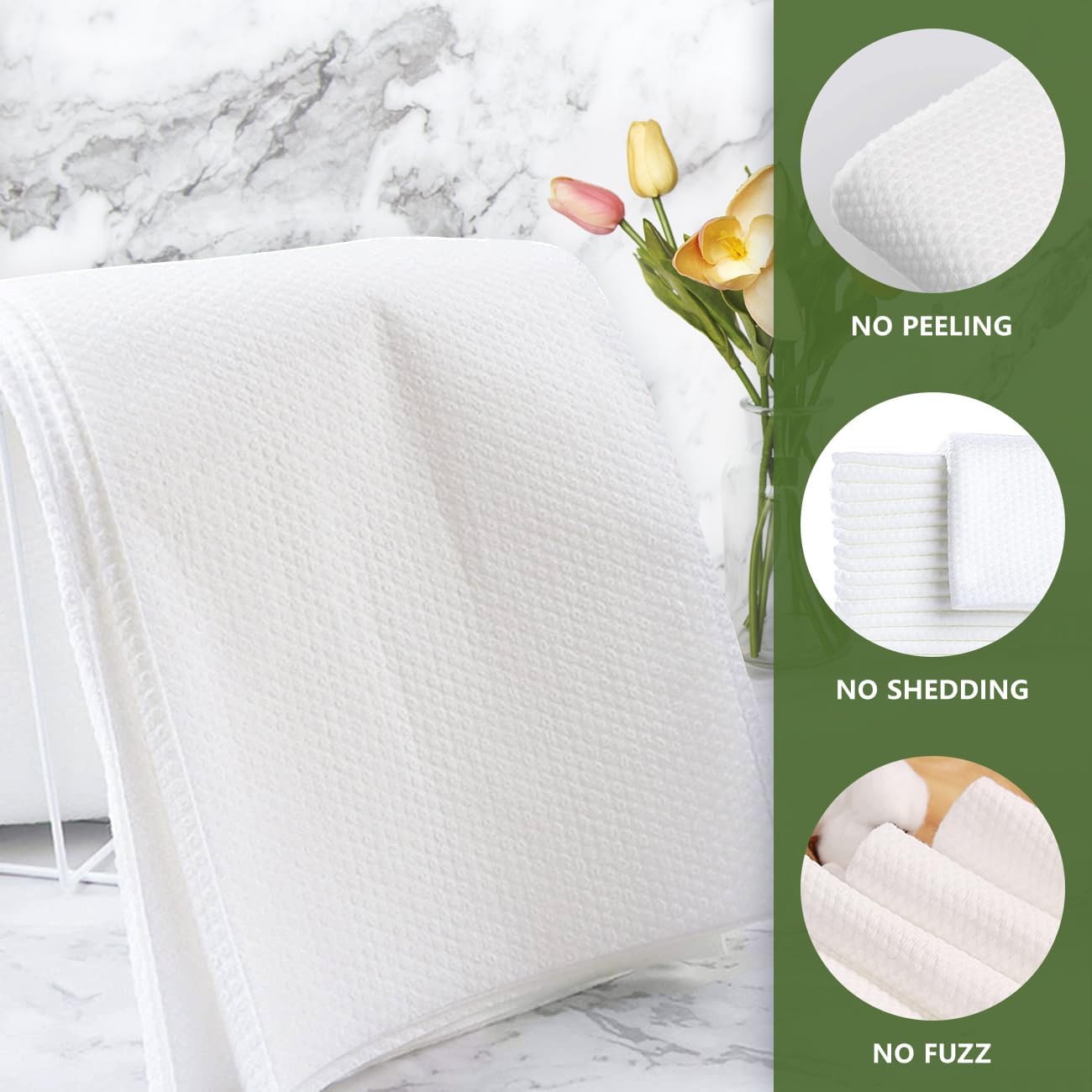 50pc Disposable Large Luxury Bath Hair Drying Towels 16"x 31.5" | Super Absorbent Towels, Salon & Spa Yoga Camping Trips for Hair, Face, Body