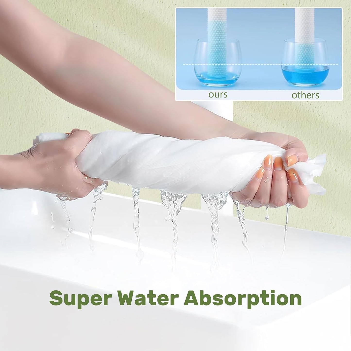 50pc Disposable Large Luxury Bath Hair Drying Towels 16"x 31.5" | Super Absorbent Towels, Salon & Spa Yoga Camping Trips for Hair, Face, Body