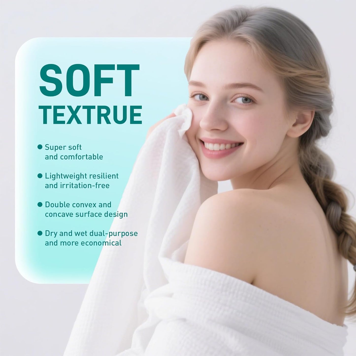 Ditoi Disposable Bath Towels XXL,Thick Beach Towels for Travel 30"X60" | Extra Large Camping Towels for Hotel,Quick Dry Absorbent Shower Tissue for Body Gym Beach Swimming Spa (10 Count) Travel Pack