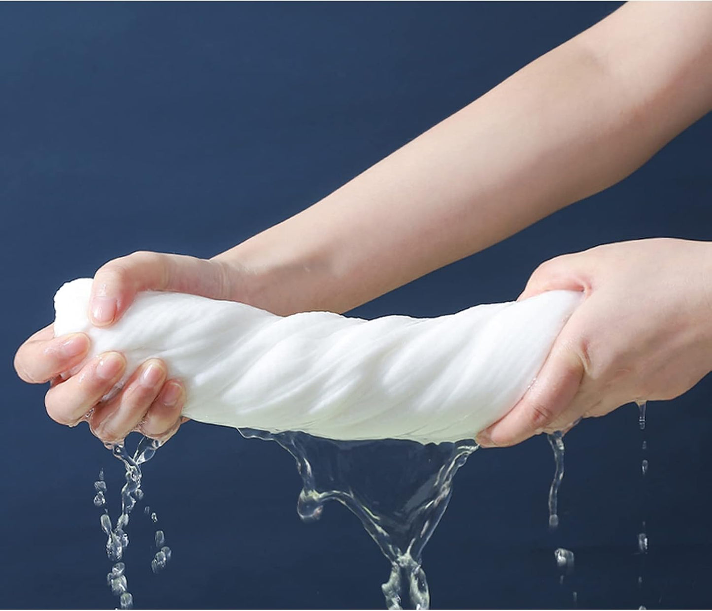 Large Compressed Bath Towels for Travel, Individually Wrapped Disposable Body Towels, Extra Thick Cotton Blend Portable Towel Tablets for Hotel, Camping, Gym, Sauna, Hiking– Reusable,No Lint