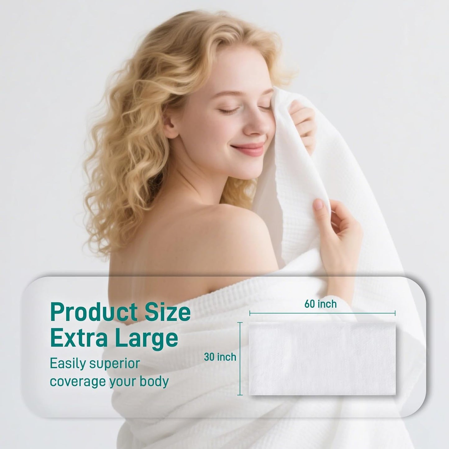 Ditoi Disposable Bath Towels XXL,Thick Beach Towels for Travel 30"X60" | Extra Large Camping Towels for Hotel,Quick Dry Absorbent Shower Tissue for Body Gym Beach Swimming Spa (10 Count) Travel Pack
