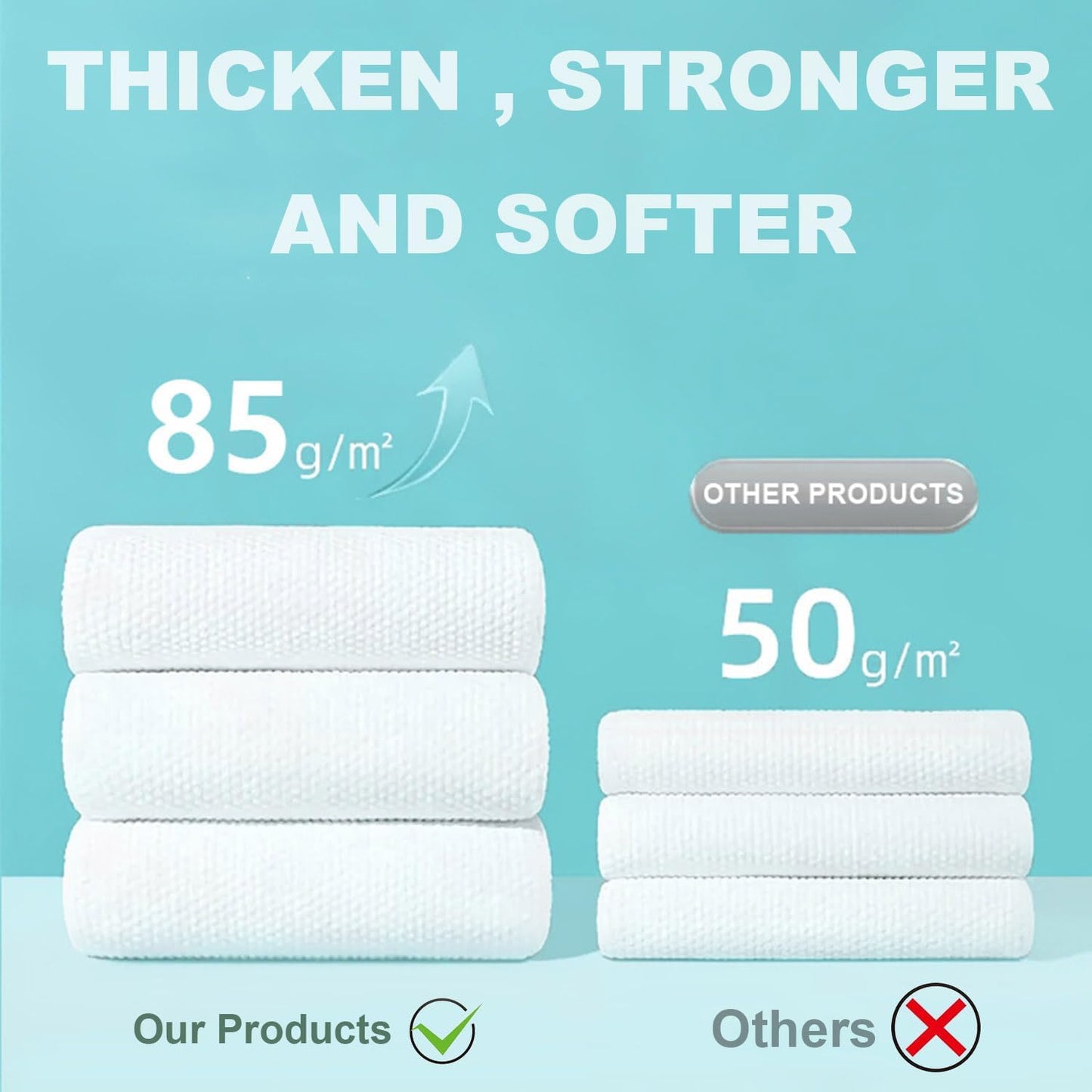 27 Pack Disposable Compressed Towels Set for Travel Portable Washcloths | 3 sizes set, 6 large bath towel + 6 body towel + 15 face towel, thick durable reusable for camping hiking hotel business trip