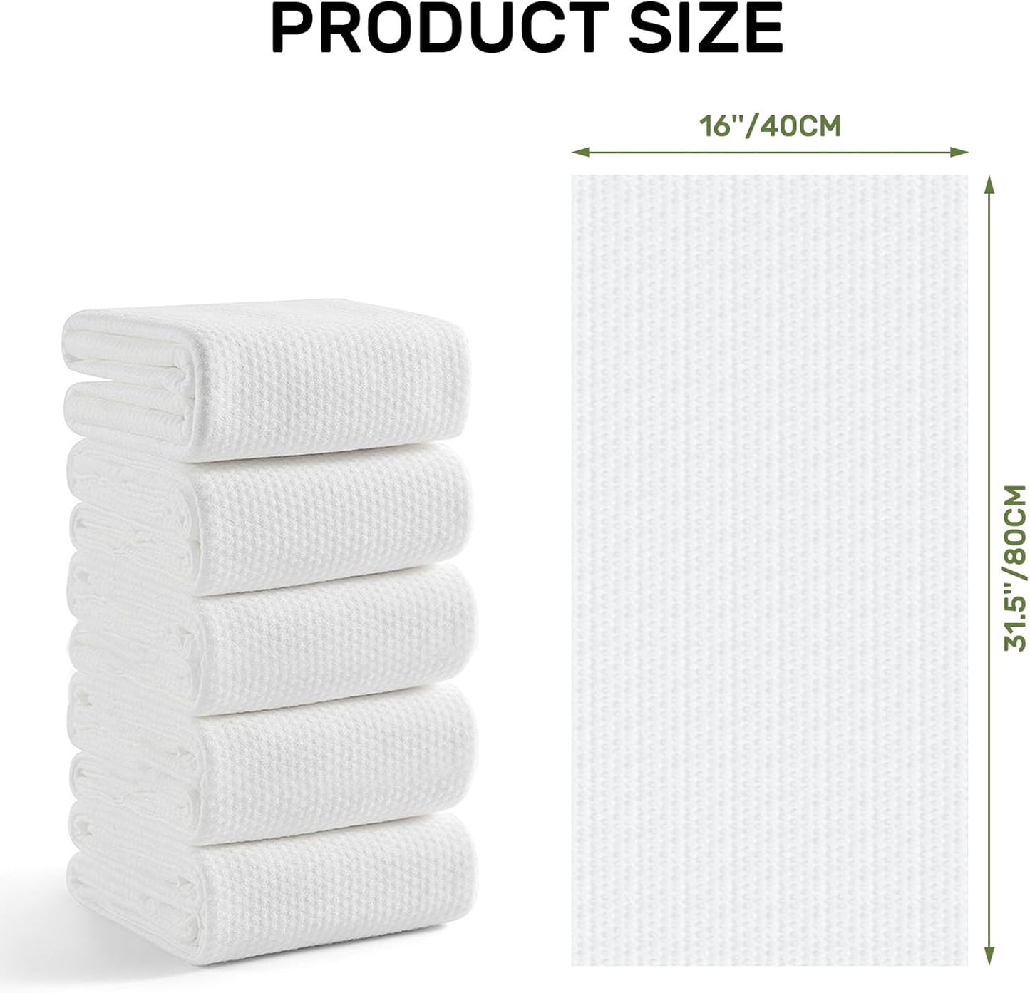50pc Disposable Large Luxury Bath Hair Drying Towels 16"x 31.5" | Super Absorbent Towels, Salon & Spa Yoga Camping Trips for Hair, Face, Body