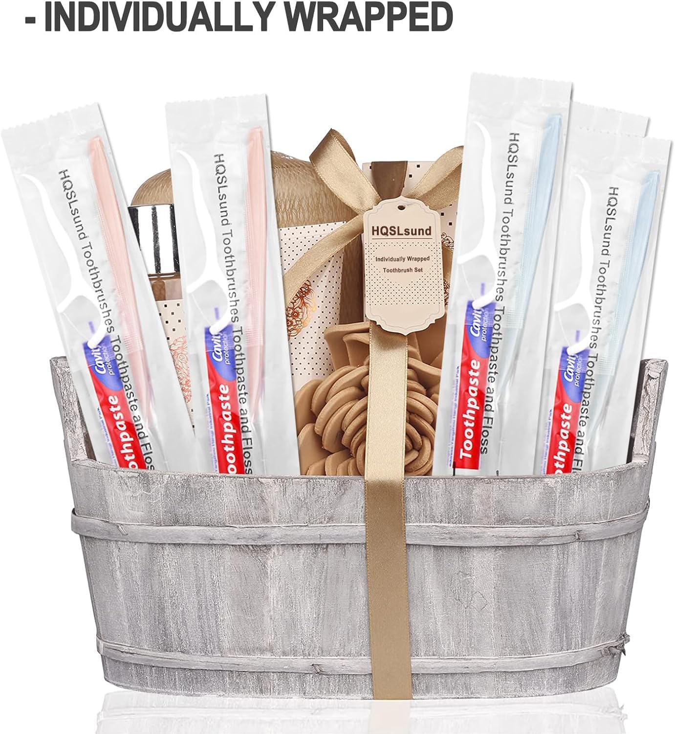 200pcs Disposable Toothbrushes with Toothpaste Floss, 2 Colors | Individually Wrapped, Disposable Toothbrush, 10g Toothpaste, Floss Pick, Bulk Toothbrush Kit for Homeless, Airbnb, Hotel