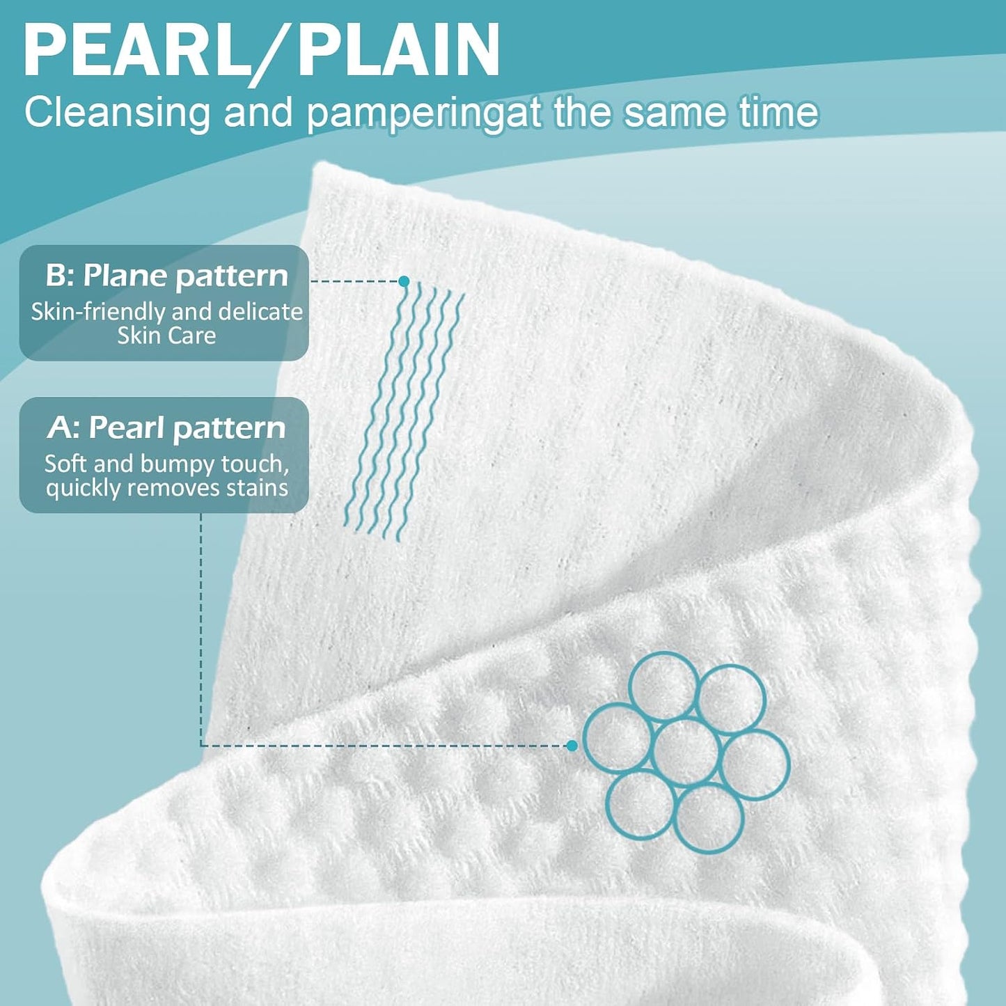 Face Towels, Disposable Face Towel 100 Count, Makeup Remover Dry Wipes, Soft Cotton Dry Wipes Facial Cloths Towelettes for Washing and Drying, Facial Tissue for Cleansing, Skincare