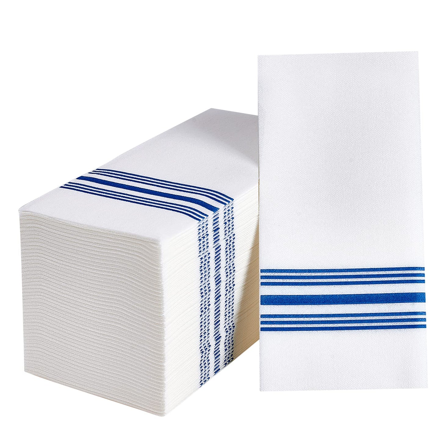 Vplus 150 PACK Guest Towels Disposable Bathroom Napkins, Silver | Soft, and Absorbent, Disposable Paper Hand Towel, Ideal for Dinners, Kitchen, Parties, Weddings, Christmas Party
