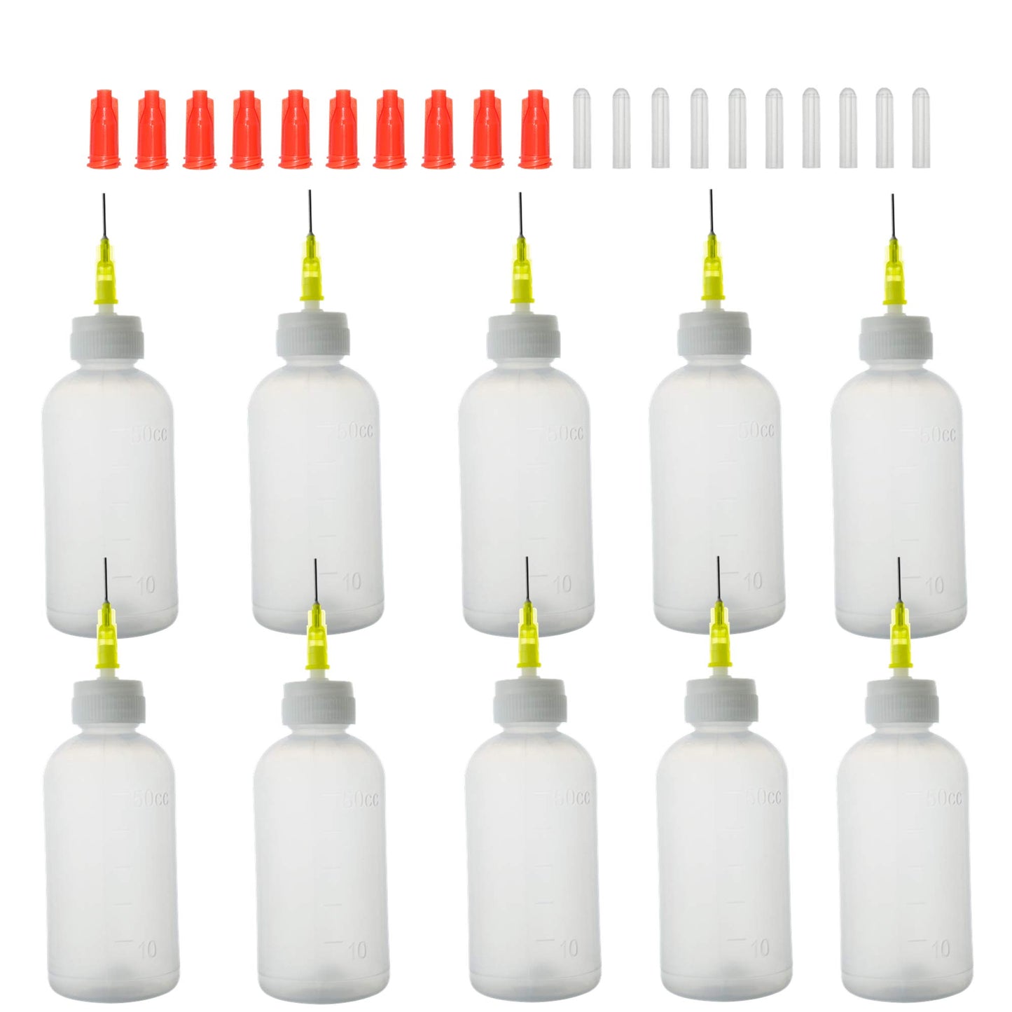SHAOTONG 10Pcs Squeeze Bottle With 20G Dispensing Needles And Cap (30ml dispensing bottle)