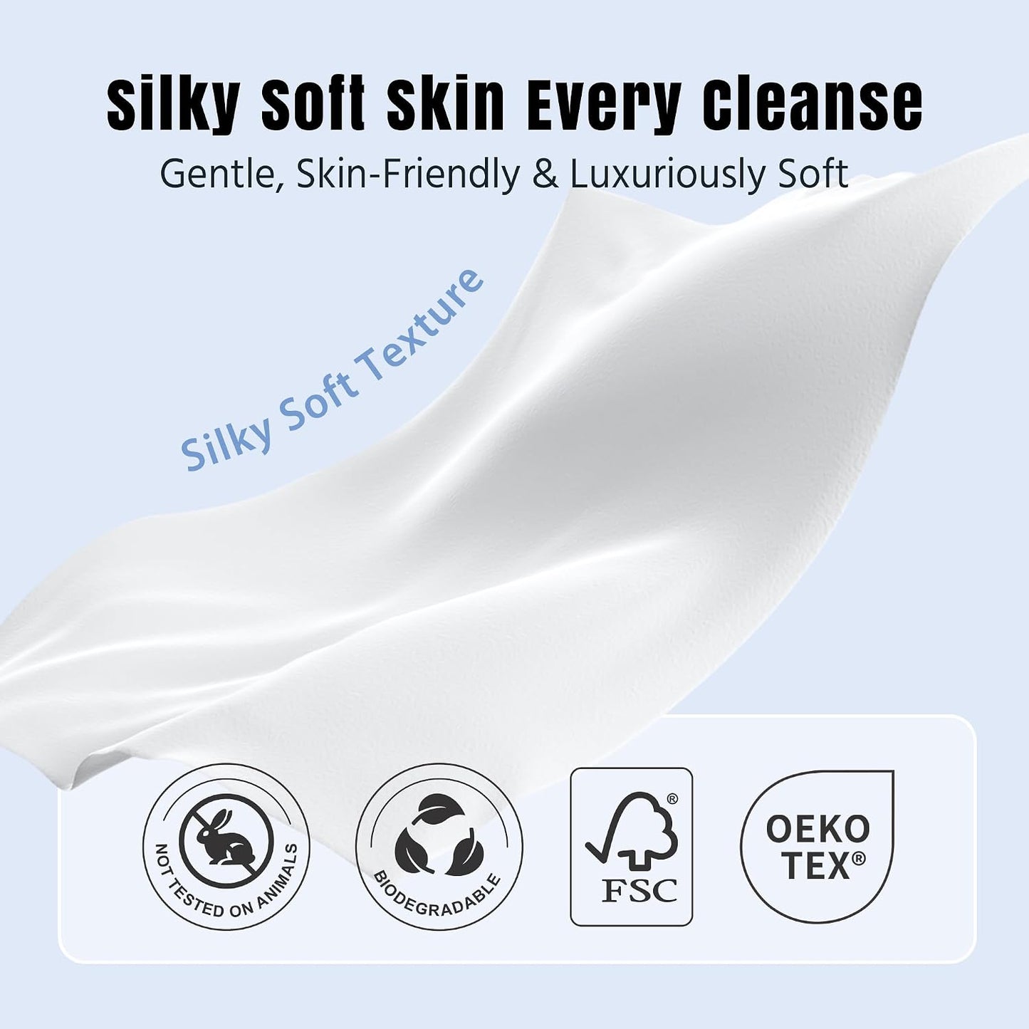 Ourmed Life Disposable Clean Healthy Aging Towels with Glycerin, 50 Count | Clinically Tested,Dry Wipes, Reduce Redness, Skin Soothing, Silky Soft, XL 10 x 12 In, For Mature Skin, Magnetic Closure