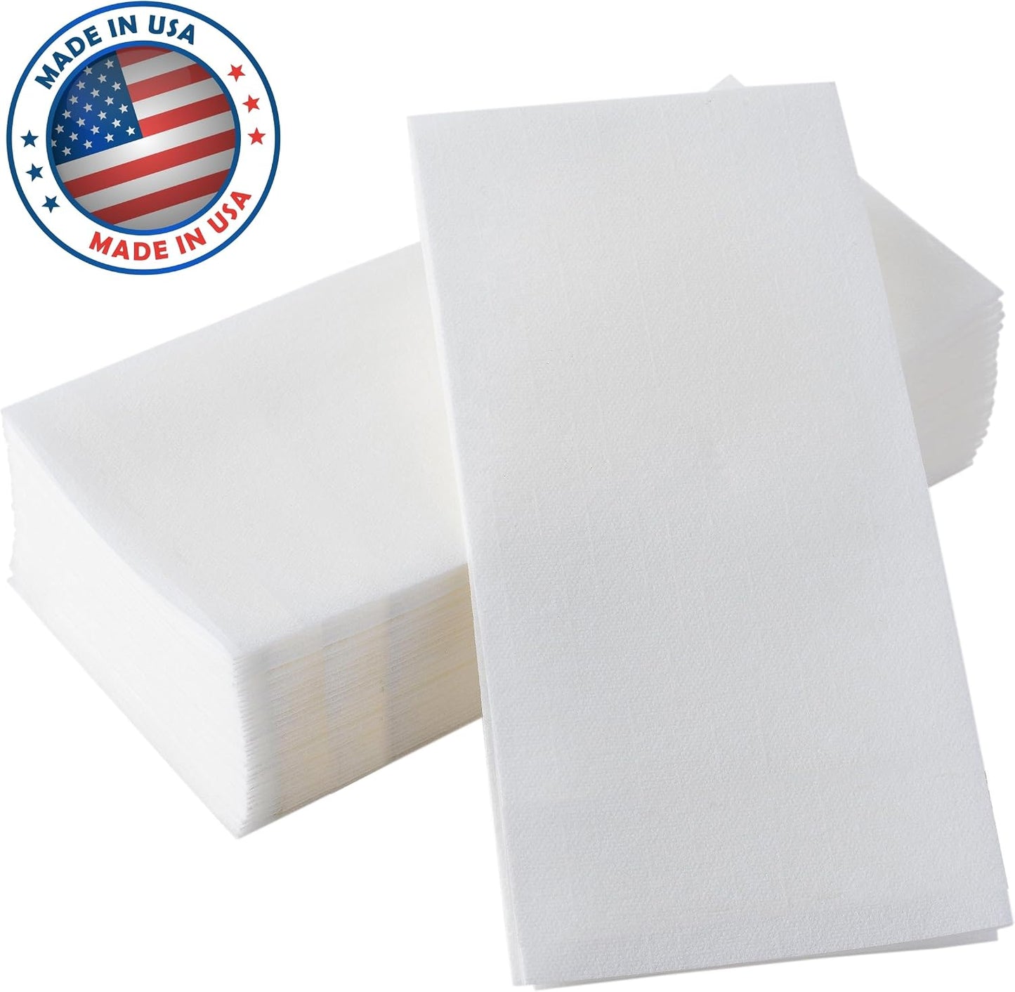 200 Pack Disposable Guest Towels for Bathroom, Linen-Feel Hand Towels | Thick and Absorbent Cloth-Like Paper Napkins, Made in USA, White, 12x17 in, for Parties, Weddings, Events, Guest Bathrooms