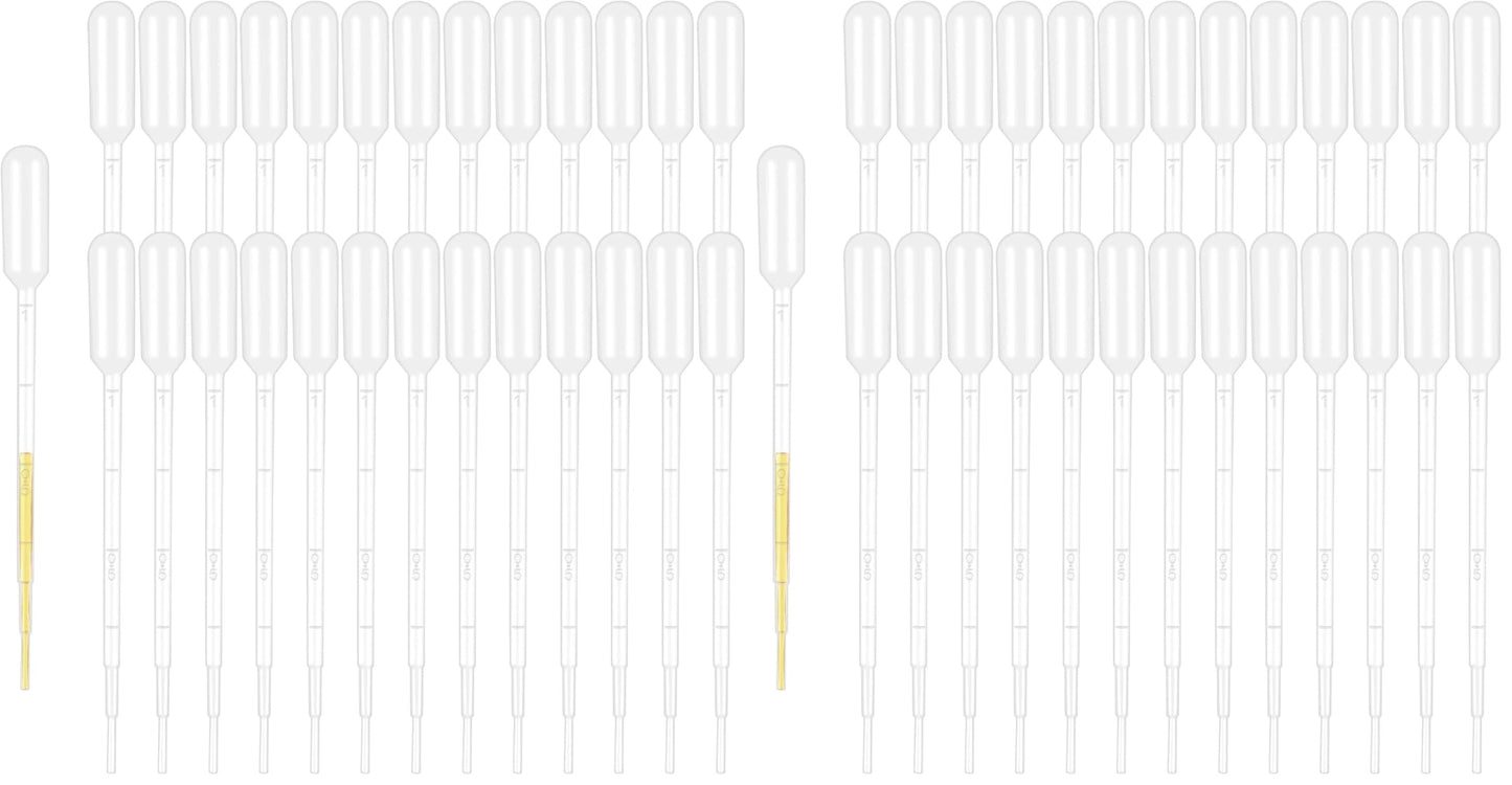 moveland 25PCS 3ML Plastic Dropper Pipettes for Essential Oils, Home Use | Calibrated Clear Scale, Soft & Flexible, Food-Grade Plastic, Disposable, No Cross-Contamination for Science Class, Lab, DIY