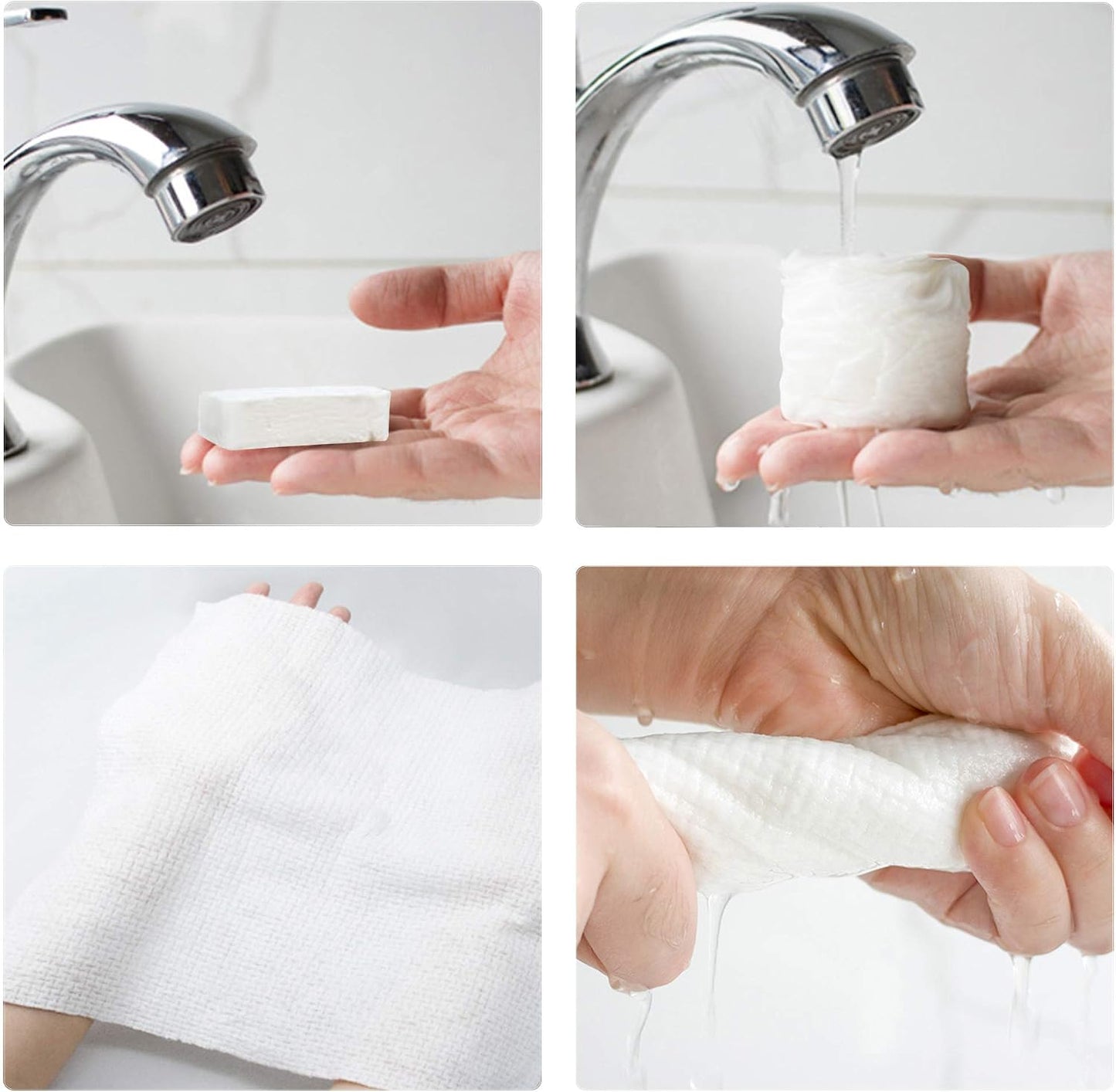 ohihuw Disposable Towel Thicker Style Magic Compressed Towel Large Size Coin Tissue Portable Washcloth Reusable for Travel Camping Hiking Outdoor Sports Beauty Salon