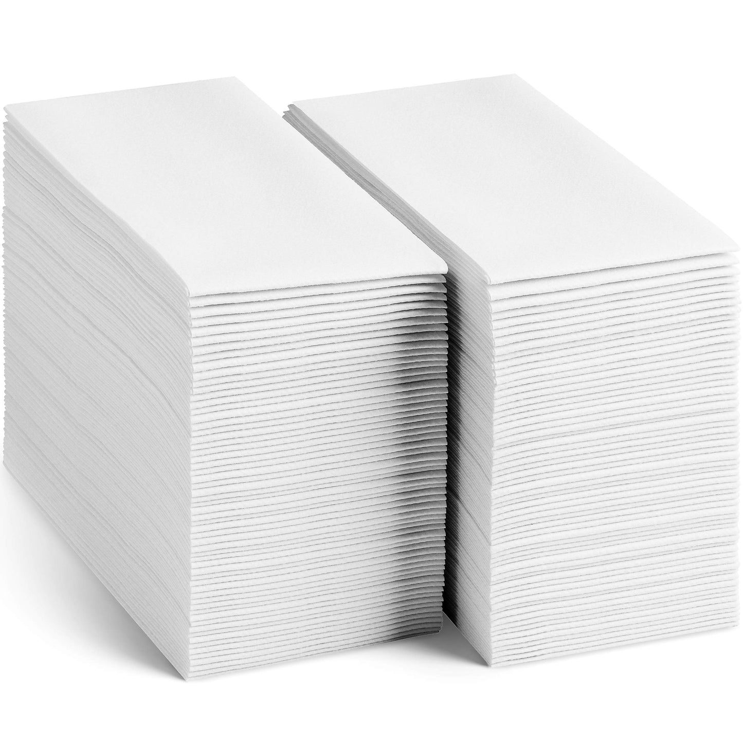 200 Pack Disposable Hand Towels for Bathroom, Linen-Feel Guest Towels | Servietto 12x17 Inch Cloth-Like Napkins, Thick and Absorbent, Made in USA, White, for Kitchen, Wedding, Party or Event