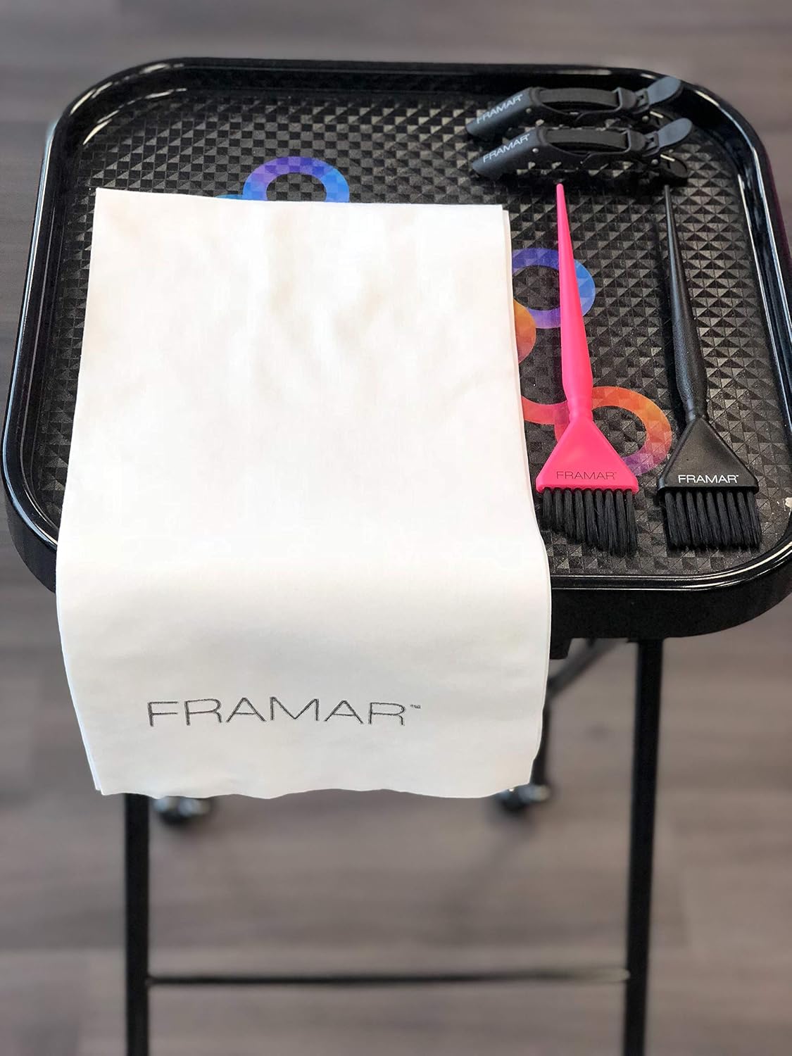 FRAMAR Biodegradable Salon Towels for Hair Stylist, Hair Towels for Women | Disposable Towel, Salon Towel, for Spa, Barber, Gym, Super Absorbent and Extra Soft, 50 Count