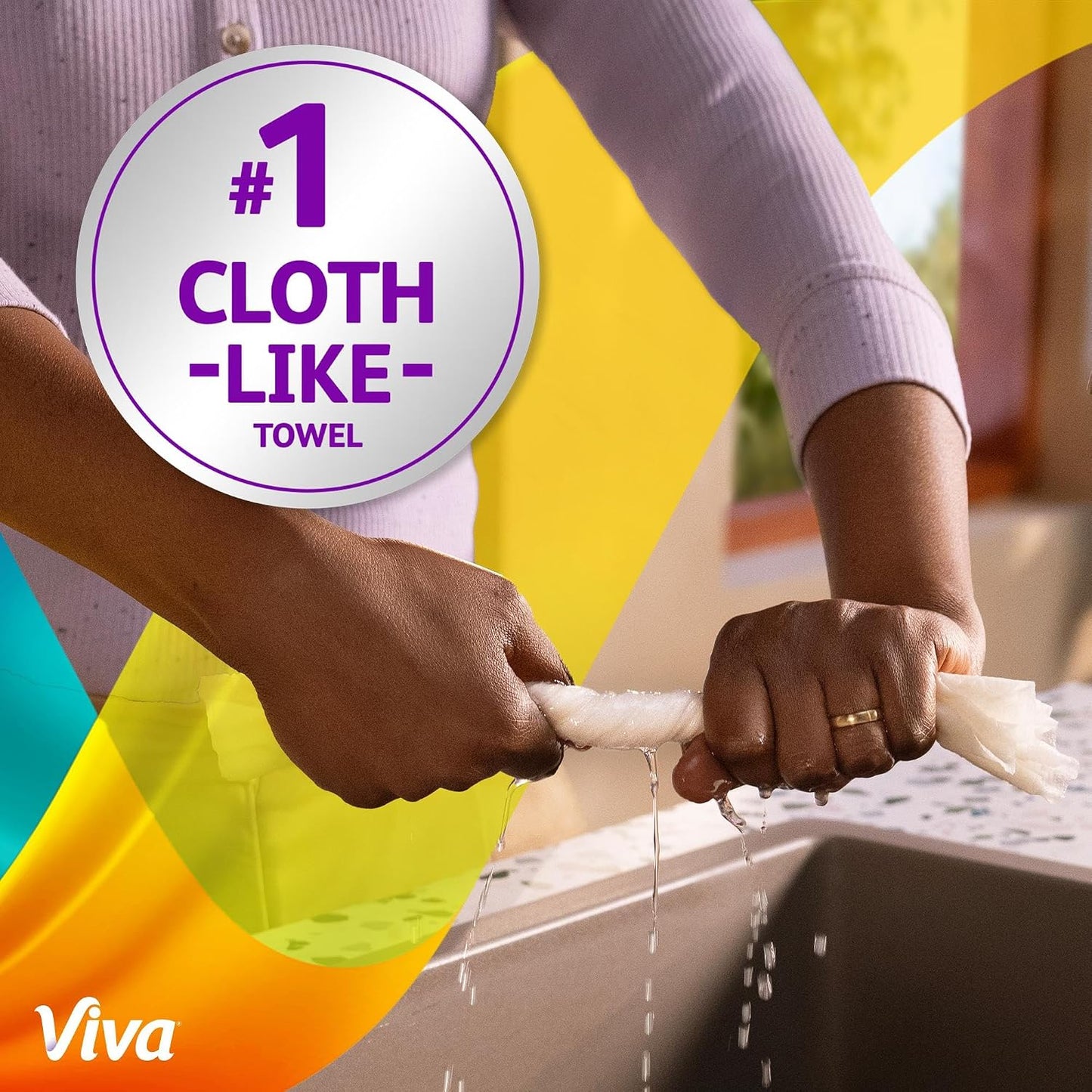 Viva Signature Cloth Paper Towels, 3 Double Rolls, 86 Sheets per Roll