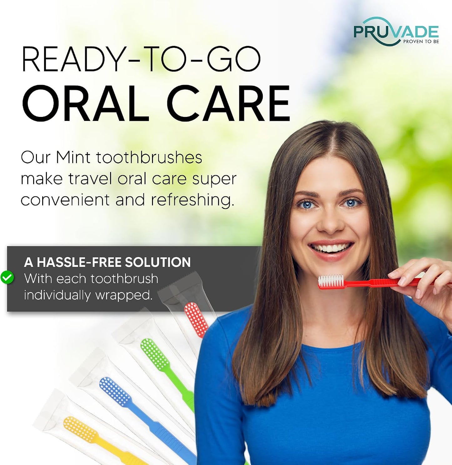 144 Pack Disposable Toothbrushes with Toothpaste - Prepasted Mint | Prepasted Toothbrushes - Individually Wrapped Single Use Waterless Tooth Brush with Soft Bristles for Hotel, Camping, Travel