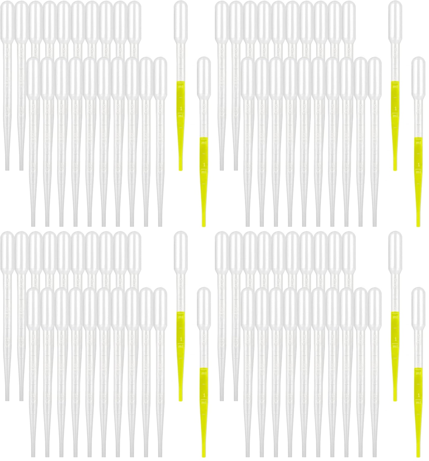 moveland 25PCS 3ML Plastic Dropper Pipettes for Essential Oils, Home Use | Calibrated Clear Scale, Soft & Flexible, Food-Grade Plastic, Disposable, No Cross-Contamination for Science Class, Lab, DIY